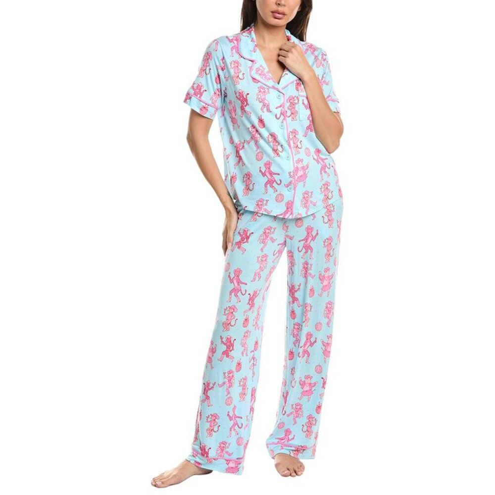Room Service Womens 2Pc Dakota Pajama Set, Blue